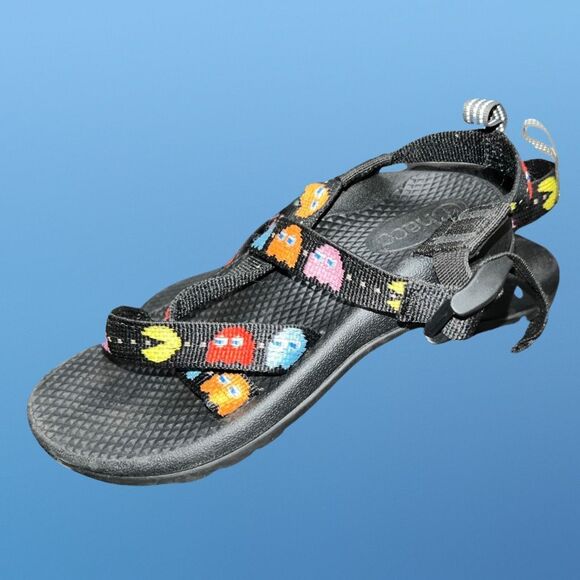 Kid’s Chaco PAC-MAN 80s Arcade Classic Z/Sandals Size Youth 2 Excellent Shape - Picture 2 of 7